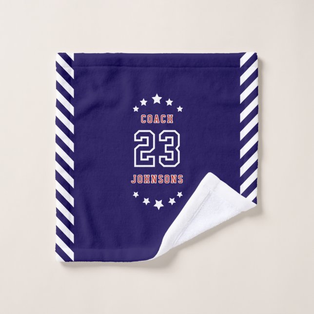 Personalized Sports Towel Custom team merch  (Wash Cloth)
