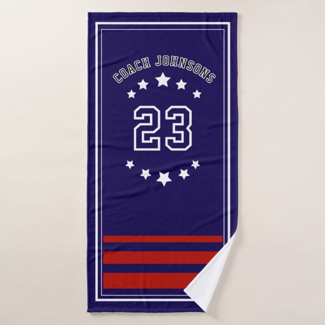 Personalized Sports Towel Custom team merch  (Bath Towel)