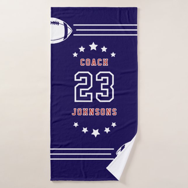Personalized Sports Towel Players and Coach (Bath Towel)