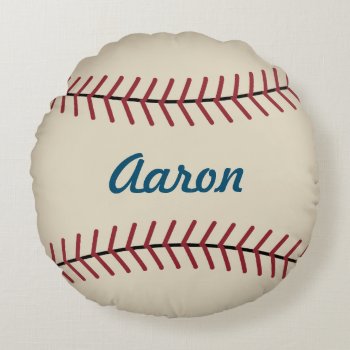 Personalized Sports Vintage Baseball Pillow Gift by suncookiez at Zazzle