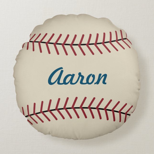 Personalized Sports Vintage Baseball Pillow Gift (Front)