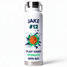 🏆 Personalized Sports Water Bottle | Custom Name