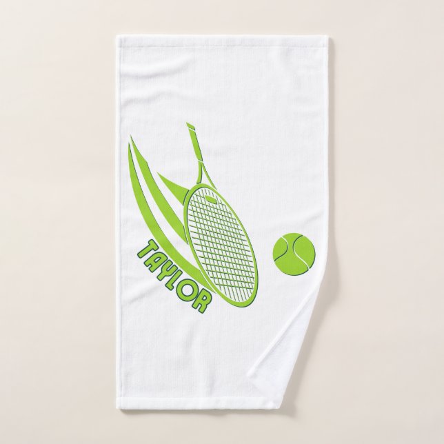 Personalized Sports With Name Tennis Hand Towel (Hand Towel)