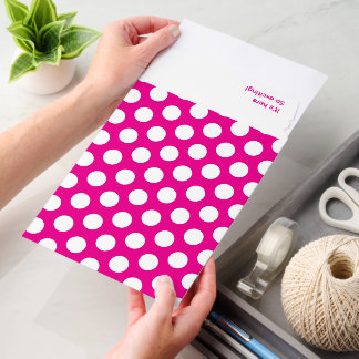 Personalized Spotty Pattern and QR code Business Envelope Mailers