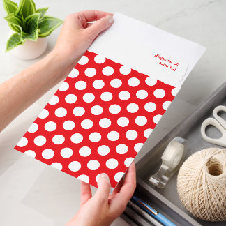 Personalized Spotty Pattern and QR code Business Envelope Mailers