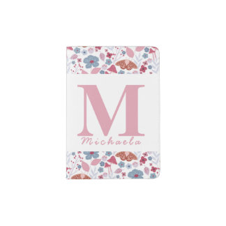 Personalized Spring Bloom Passport Holder