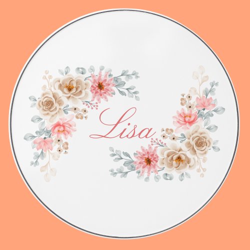 Personalized Spring Blossom Wireless Charger