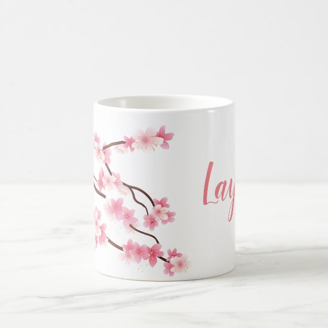 personalized spring flower mug (Center)