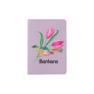 Personalized Spring Passport Holder