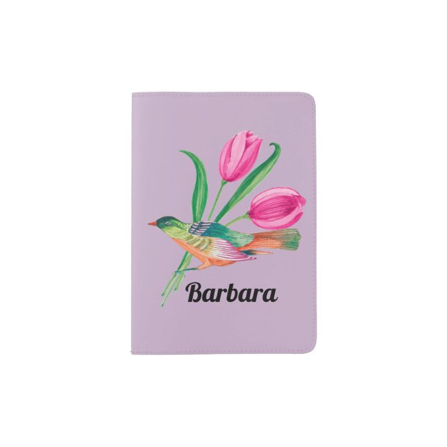Personalized Spring Passport Holder (Front)