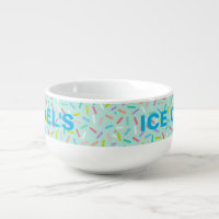 Sprinkles Personalized Ice Cream Bowl, Personalized Kids Ice Cream Bowl,  Initial Ice Cream Bowl, Cute Sprinkles Design, Custom gfyu1456323 