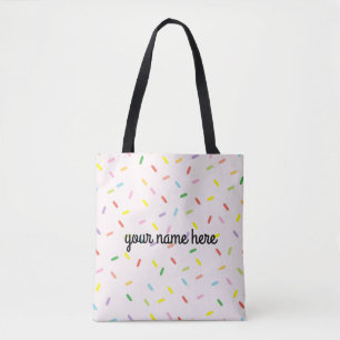 Personalized Sprinkles Tote Bag