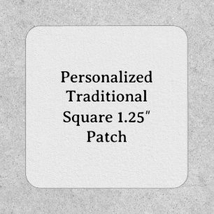 Personalized Square 1.25″ Traditional Patch