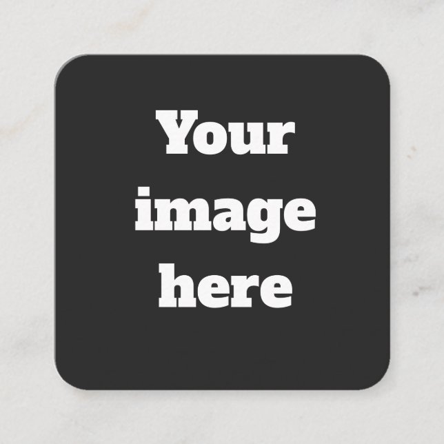 Personalized  square business card (Front)