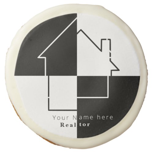 Personalized Square House Sugar Cookie