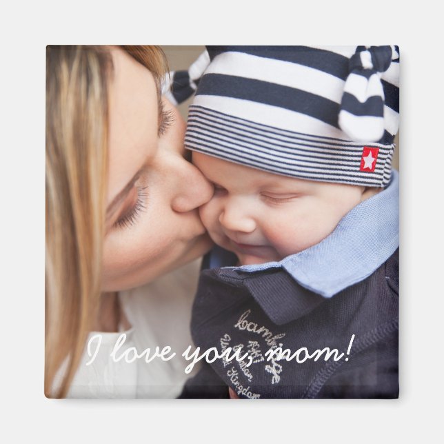Personalized Square Magnets Unique Gifts For Mom (Front)