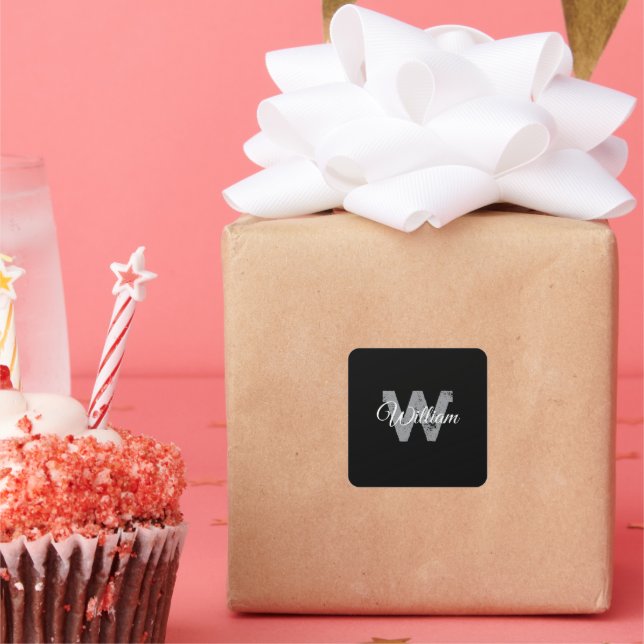 Personalized  square sticker (Party)