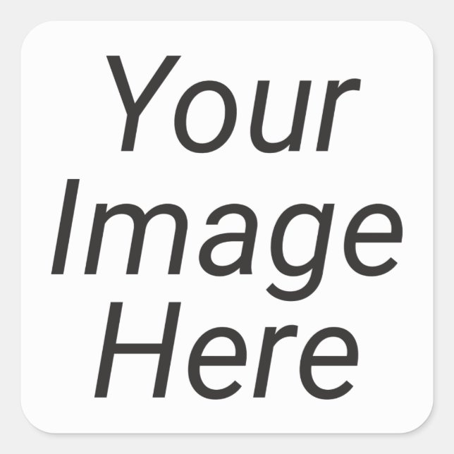 Personalized Square Sticker (Front)