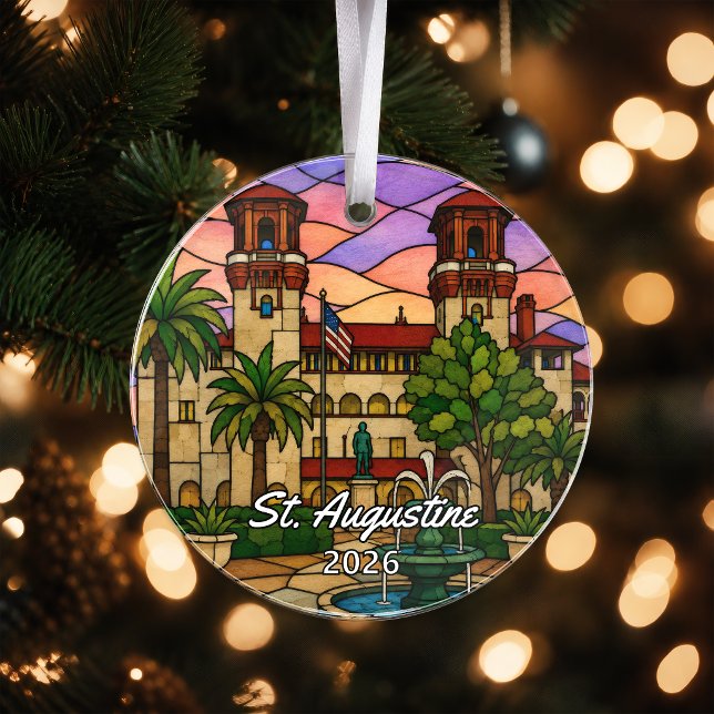 Personalized St. Augustine Acrylic Ornament, Custo Ornament (Creator Uploaded)