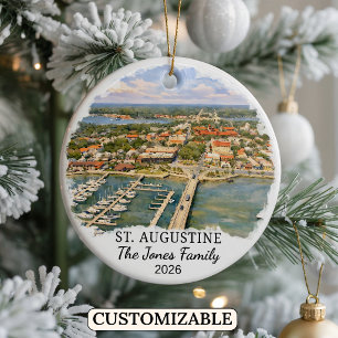 Personalized St. Augustine Ornament Custom Florida
