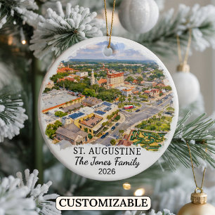 Personalized St. Augustine Ornament Custom Florida