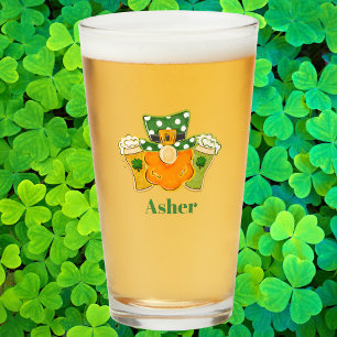 Personalized St. Patrick’s Day Leprechaun Glass