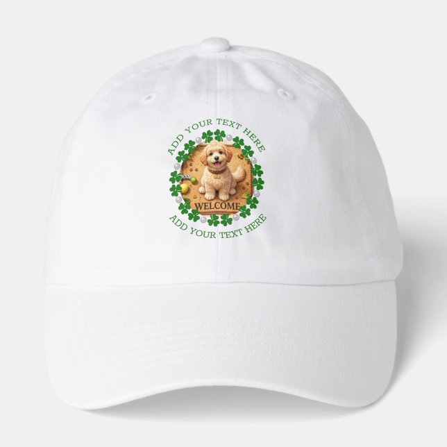 Personalized St. Patrick’s Day Shamrock with Pearl Hat (Front)