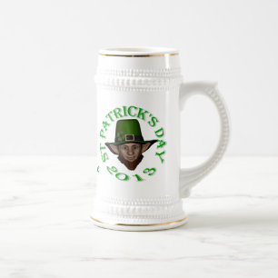 Personalized St Patrick's day Beer Stein