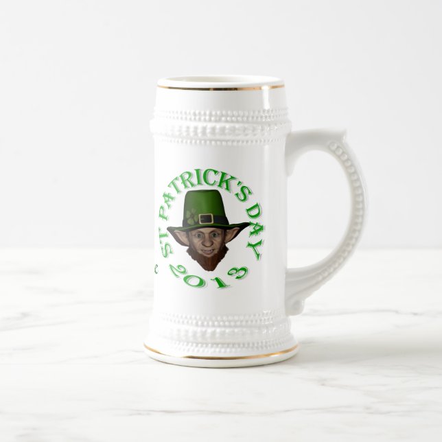 Personalized St Patrick's day Beer Stein (Right)