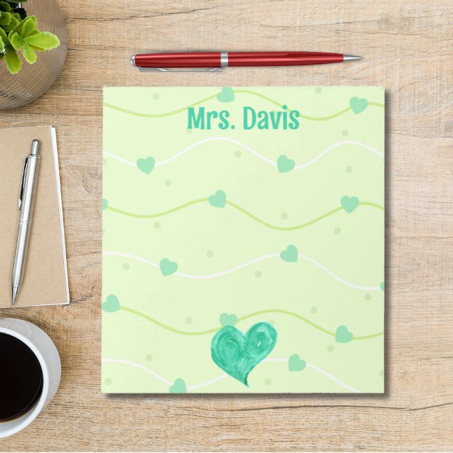 Personalized St. Patrick's day fun teacher Notepad (Creator Uploaded)