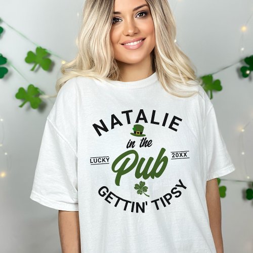 Personalized St Patricks Day Funny Group Drinking T_Shirt