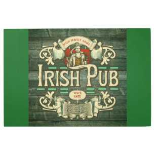 Personalized St Patricks day Funny Irish Pub  Metal Print