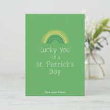 Personalized St Patrick's Day Holiday Card