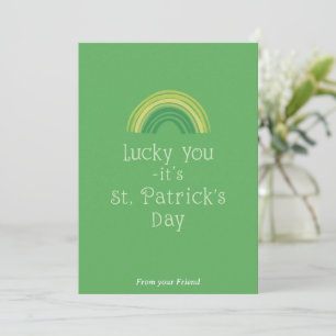 Personalized St Patrick's Day Holiday Card