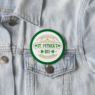 Personalized St. Patrick's Day I Luck of the Irish Button