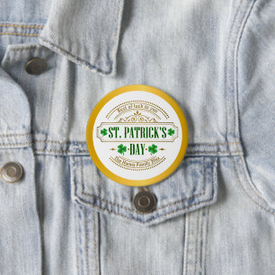 Personalized St. Patrick's Day I Luck of the Irish Button