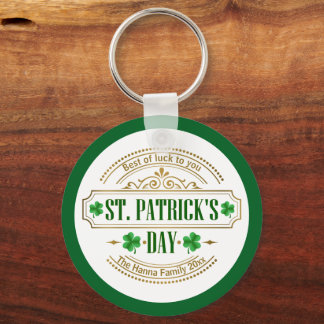 Personalized St. Patrick's Day I Luck of the Irish Keychain