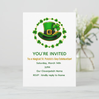Personalized St. Patrick's Day Invite Card