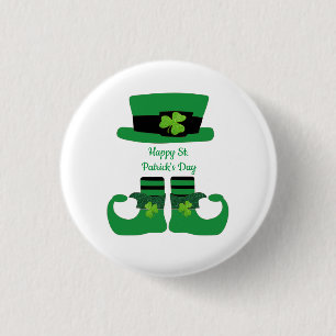 Personalized St. Patrick's Day Irish Leprechaun  Button