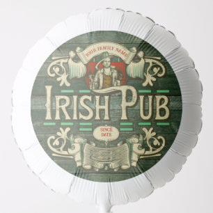 Personalized St Patricks Day Irish Pub Funny Balloon