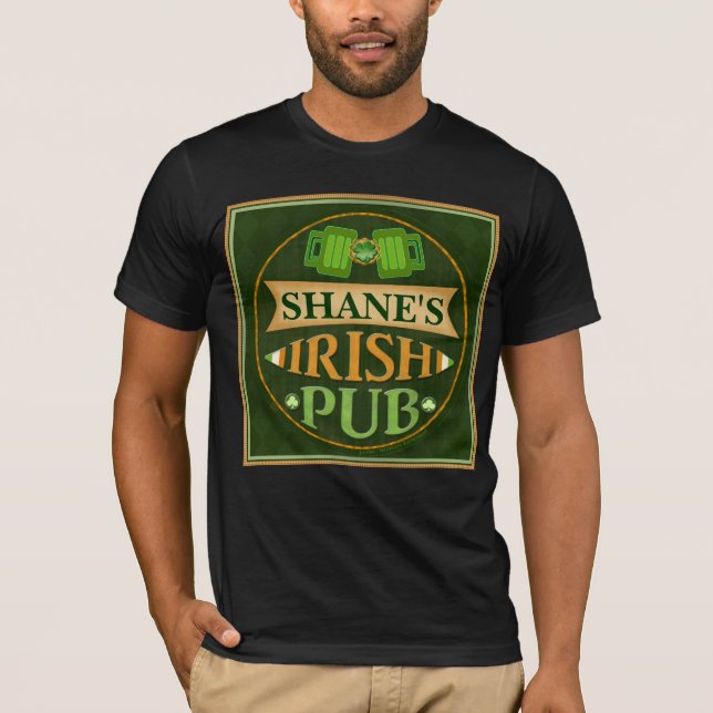 Personalized St. Patrick's Day Irish Pub T-Shirt (Front)