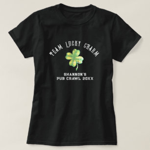 Personalized St. Patrick's Day Lucky Charm Team T-Shirt