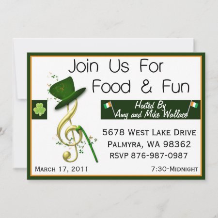 Personalized St. Patrick's Day Party Invitations