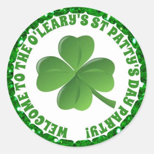 Personalized St Patricks Day Sticker