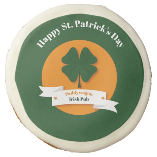 Personalized St Patricks Day Sugar Cookie