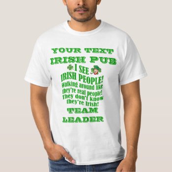 Personalized St Patrick's  Day T-shirt by Paddy_O_Doors at Zazzle