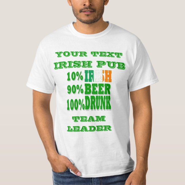 Personalized St Patrick's  day T-Shirt (Front)