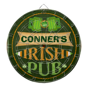 Personalized St. Patrick's Irish Pub Dart Board