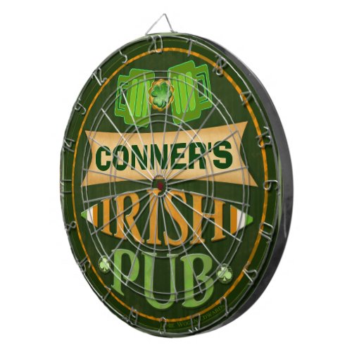 Personalized St. Patrick's Irish Pub Dart Board Zazzle