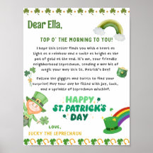 Personalized St Patrick's Leprechaun Letter